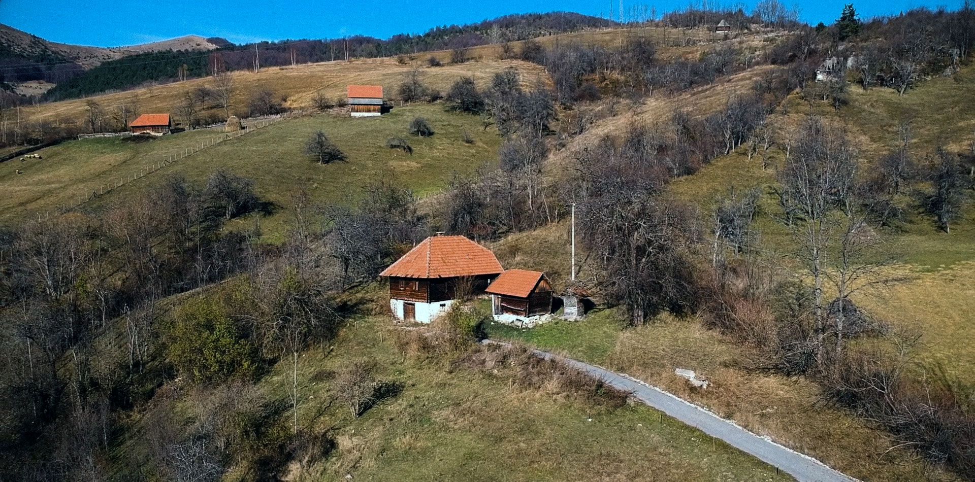 Родна кућа, у Љубишу, на Златибору.